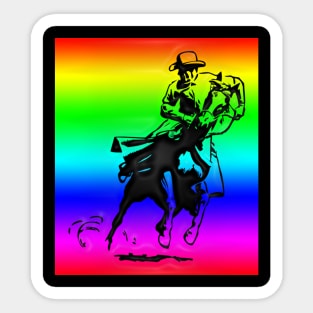 Western Era - Cowboy on Horseback 1 Sticker